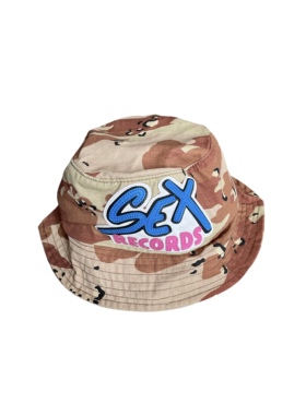 YQTSTUDIO自主 SEX records迷彩渔夫帽尼龙轻薄遮掩帽