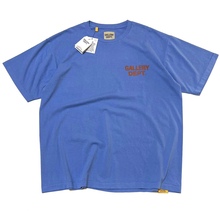 Gallery Dept Hollywood 蓝染标语短袖 纯棉圆筒无缝T恤潮 男女