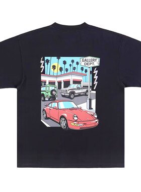 GALLERY DEPT. Drive Thru Washed Tee 汽车图案短袖T恤潮男女