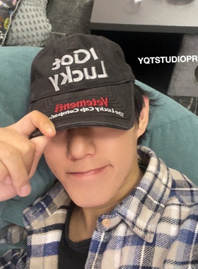 vtm 22fw iGot Lucky 幸运字母刺绣水洗做旧复古棒球帽 潮男女