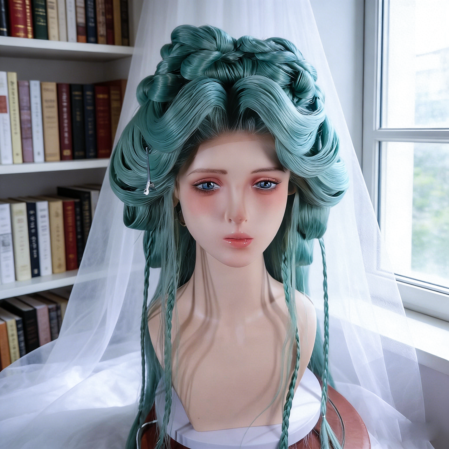 COS假发模特头仿真人头模耳环项链帽子展示道具假发店PVC假人头模,商业/办公家具,模特道具假发,淘宝优惠券,粉丝福利购,淘宝优惠卷