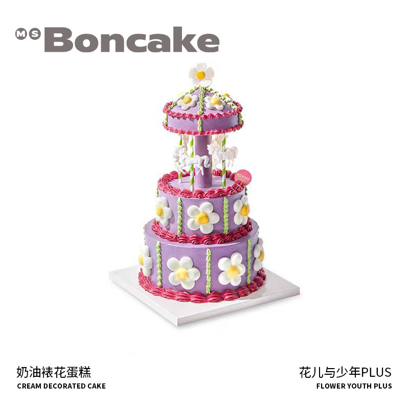 白桃茉莉花花蛋糕MSBONCAKE