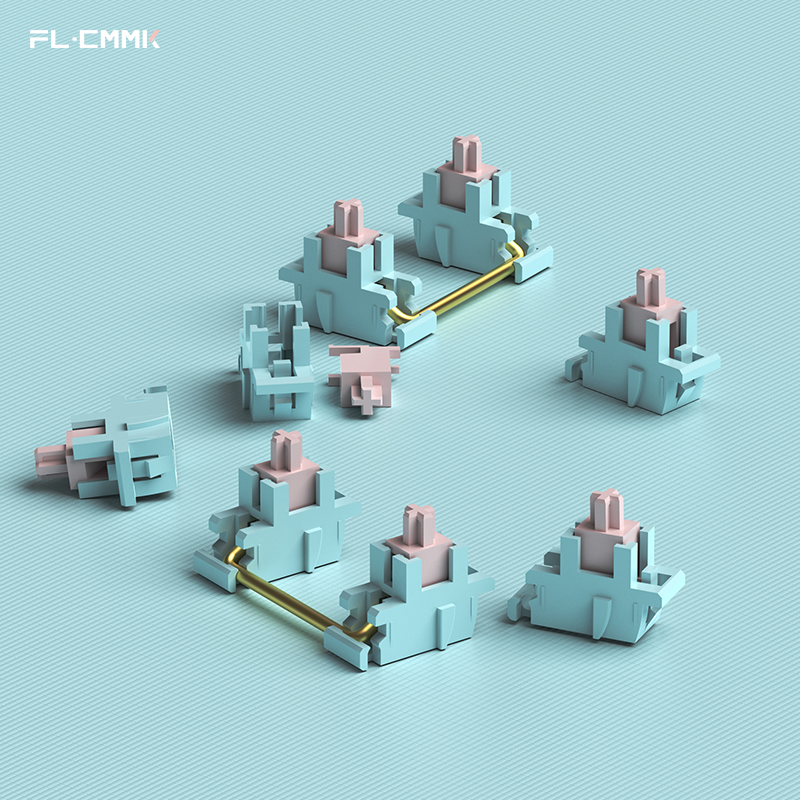 FLCMMK官方fl腹灵v5卫星轴POK自润高顺滑优化客制化机械键盘大键