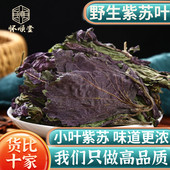 野生紫苏叶500g250g苏子叶干泡茶烧鱼虾蟹去腥香料泡茶中药材正品