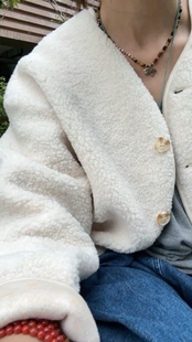 库升级款 优 640g加厚羊毛蚕丝仿羊羔绒摇粒绒外套 Muse Beau