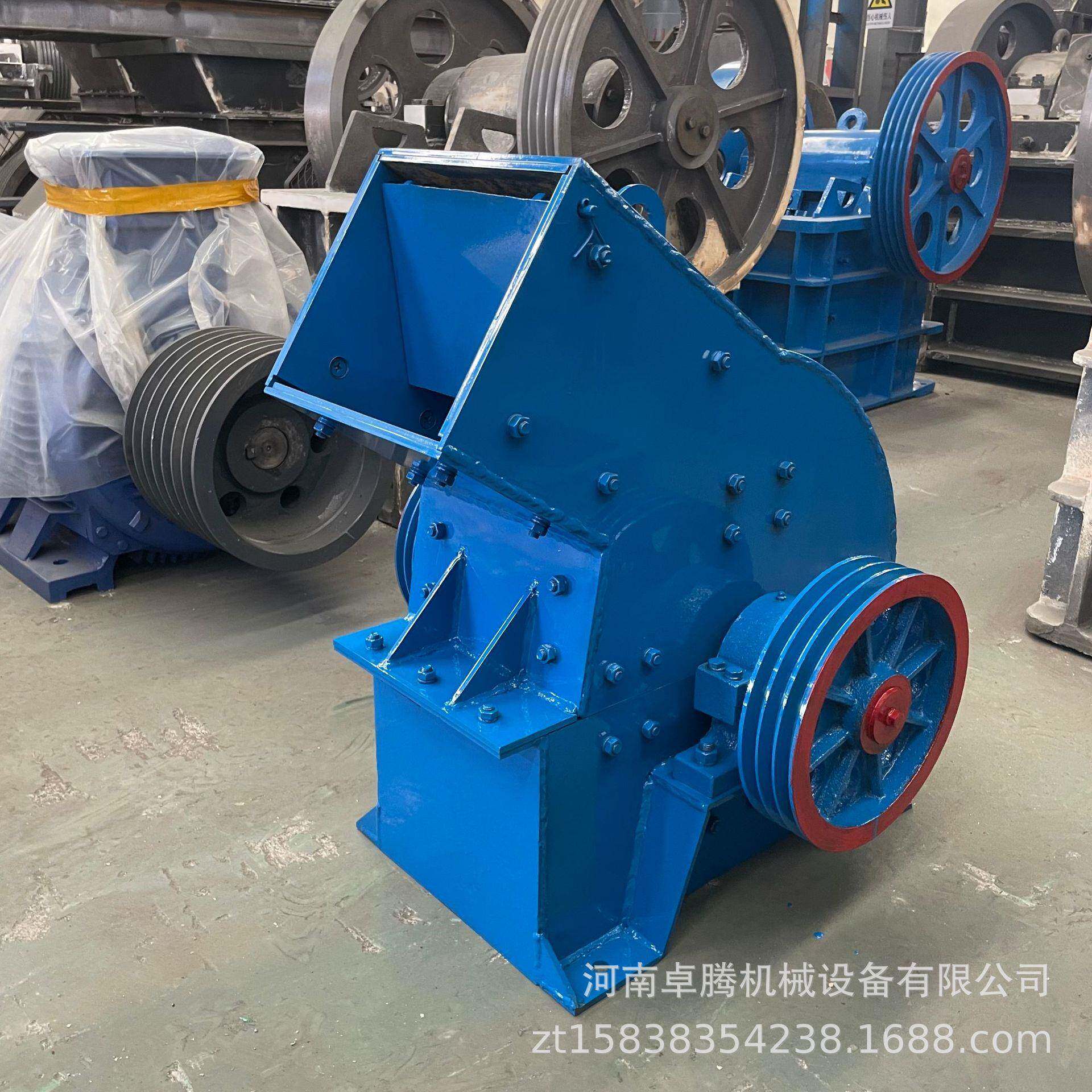 工业鹅卵石煤矸石碎石机玻璃瓷砖水泥块石灰石建筑垃圾锤式破碎机