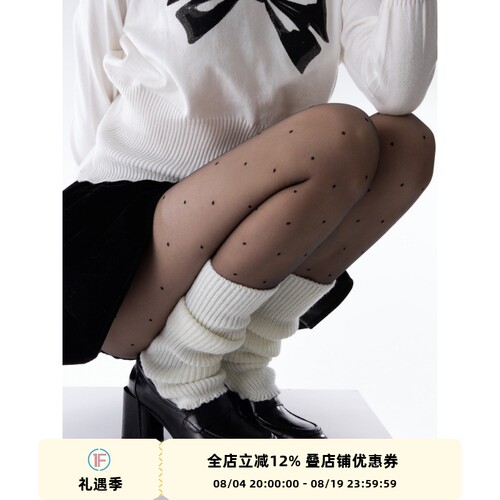 复古波点丝袜春夏防勾丝