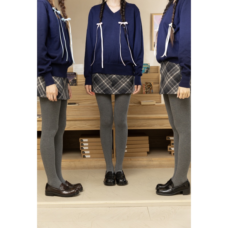 抵达一楼厚灰显瘦日系jk连裤袜
