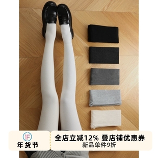 抵达一楼厚白裤袜秋冬棉袜加绒加厚防勾丝日系甜美天鹅绒连裤袜女