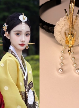 朝鲜族凤凰凤凰头饰珍珠款新娘