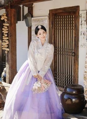 新款朝鲜族女高端正版延吉网红拍照宫廷礼服日常演出服超仙女韩服
