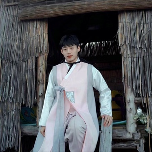 朝鲜韩服男士 延吉朝鲜少数民族舞蹈婚礼表演出婚庆影楼写真 长袍衫