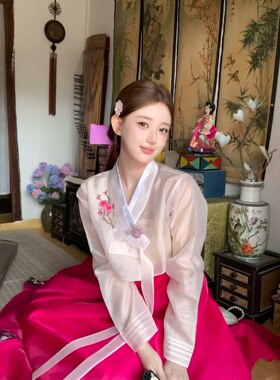 韩服延吉公主摄影旅拍高端生日聚会结婚延吉服饰朝鲜服重工礼服女