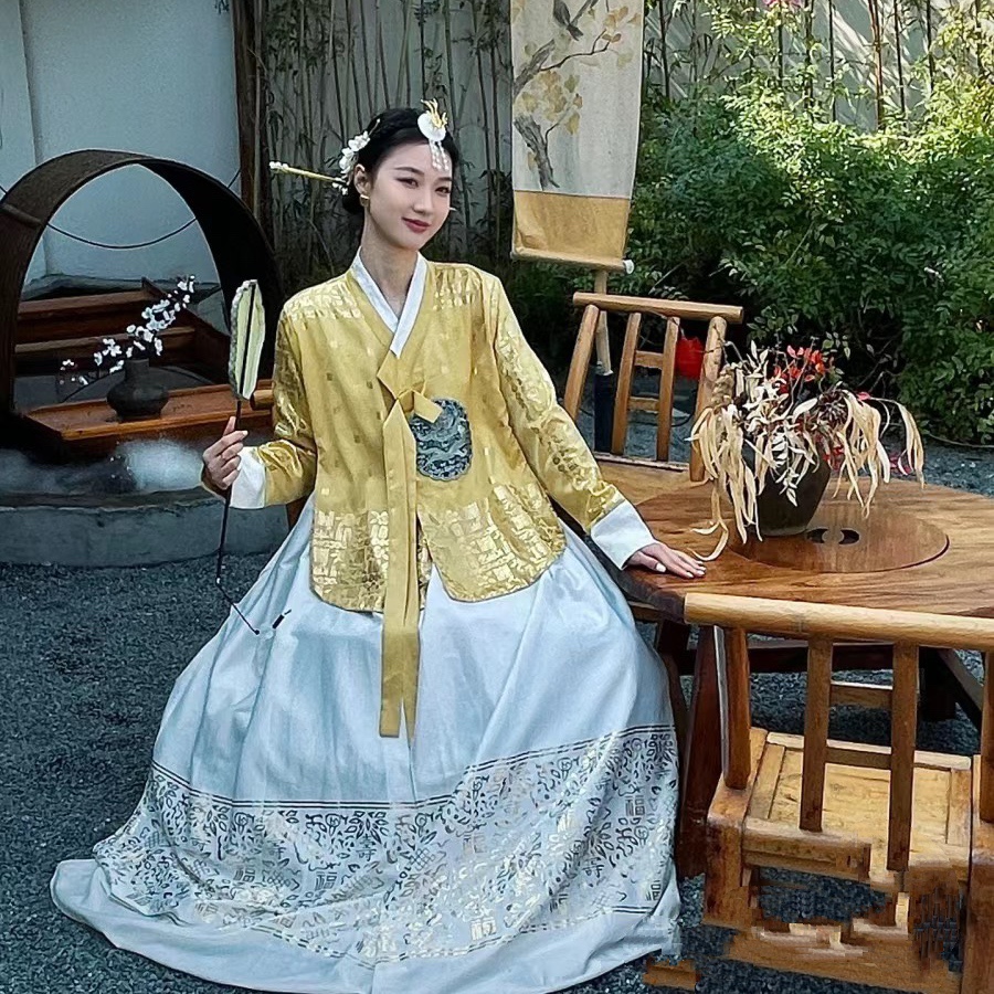 延吉朝鲜族套装韩服新爆款高端传统宫廷礼服贵族公主新款超仙写真