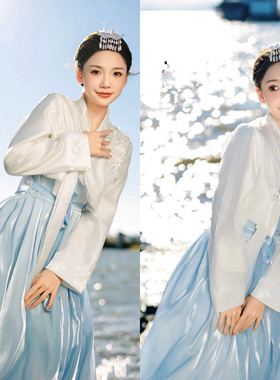 韩服延边朝鲜族服装高端重工旅拍在逃公主古装超仙仙女高端朝鲜服