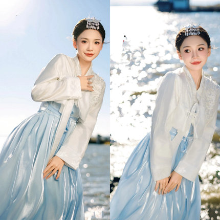 韩服延边朝鲜族服装高端重工旅拍在逃公主古装超仙仙女高端朝鲜服