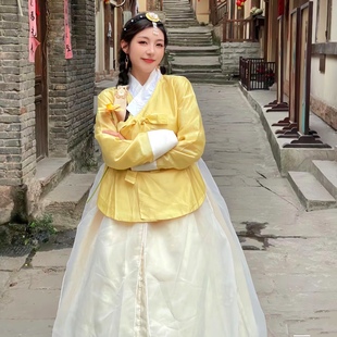 朝鮮服族女高端正版 韓服新款 延吉網(wǎng)紅拍照宮廷禮服日常演出服超仙