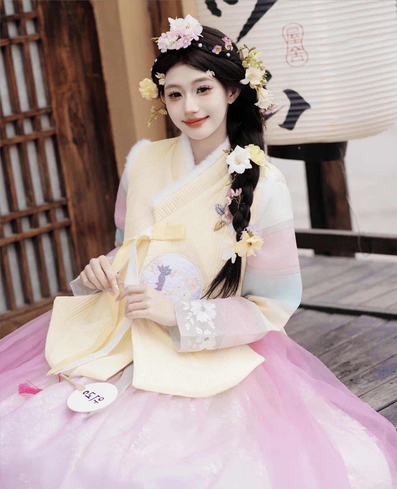 韩服马甲新款朝鲜服族马甲女高端正版服显瘦显高冬季超仙女棉马甲