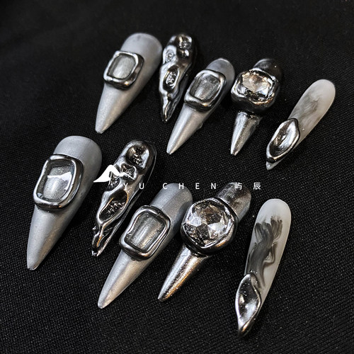 原创穿戴甲屿辰辣妹Y2K暗黑