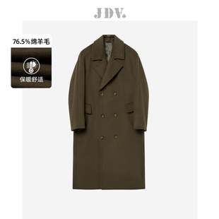 双排扣绵羊毛混纺大衣外套WCO3571 新款 JDV奥莱旗舰店冬季 折扣新品