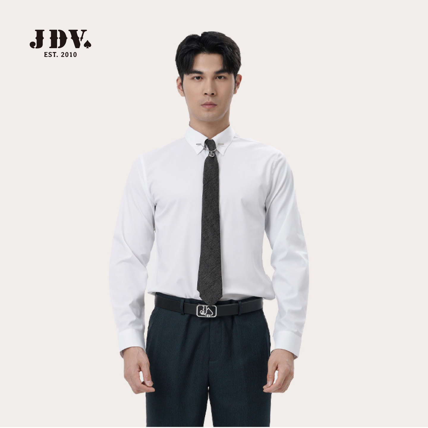 JDV男装商务长袖正装衬衫