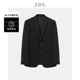 西装 JDV男装 黑色正装 新品 单排扣通勤西服外套WMM3033 2025秋季