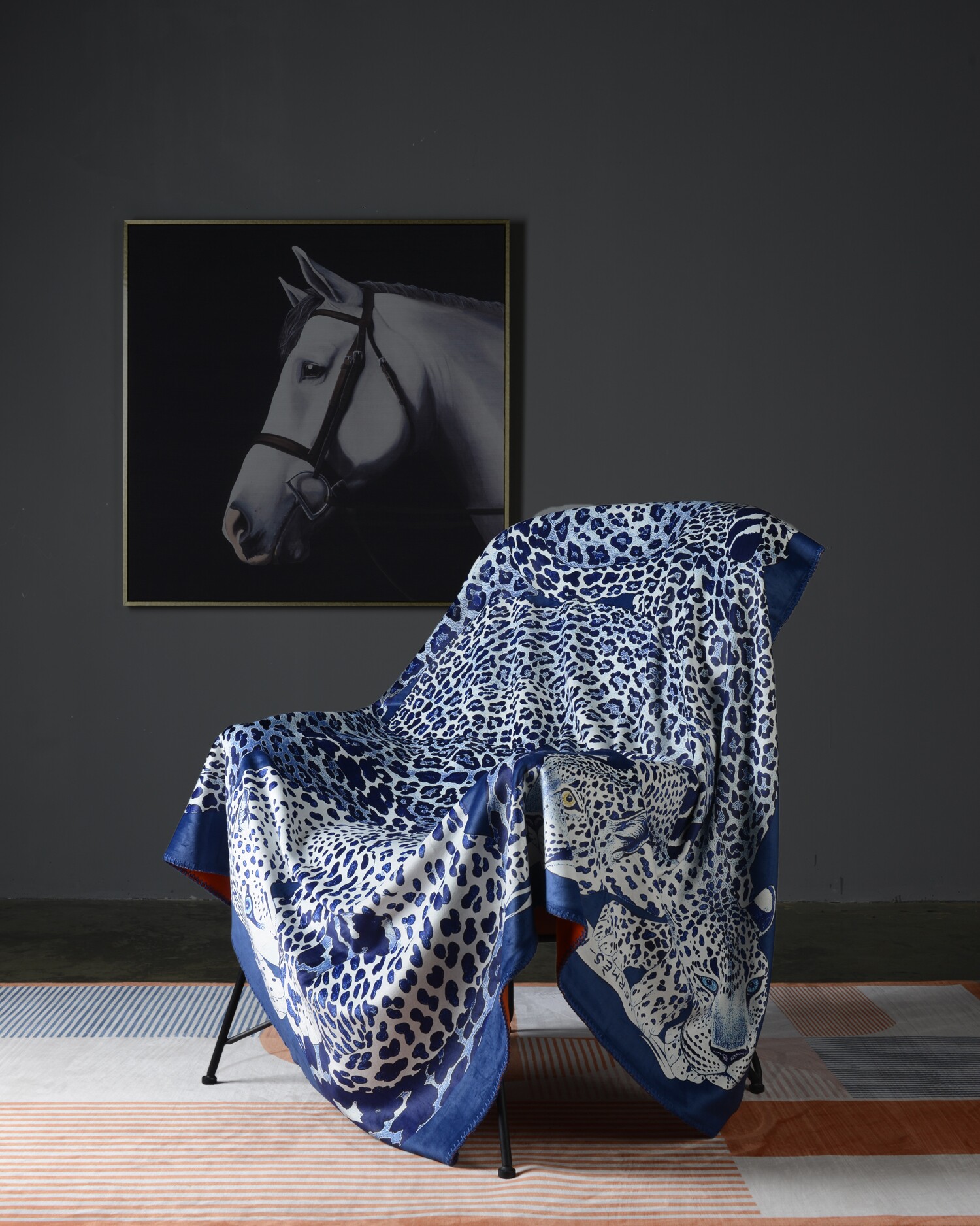 Новое роскошное одеяло H horse palace в европейском стиле из парчи и лисьего бархата, удобное одеяло для одноместных и двухместных диванов, модельное одеяло для гостиной, внешняя торговля Изображение 1