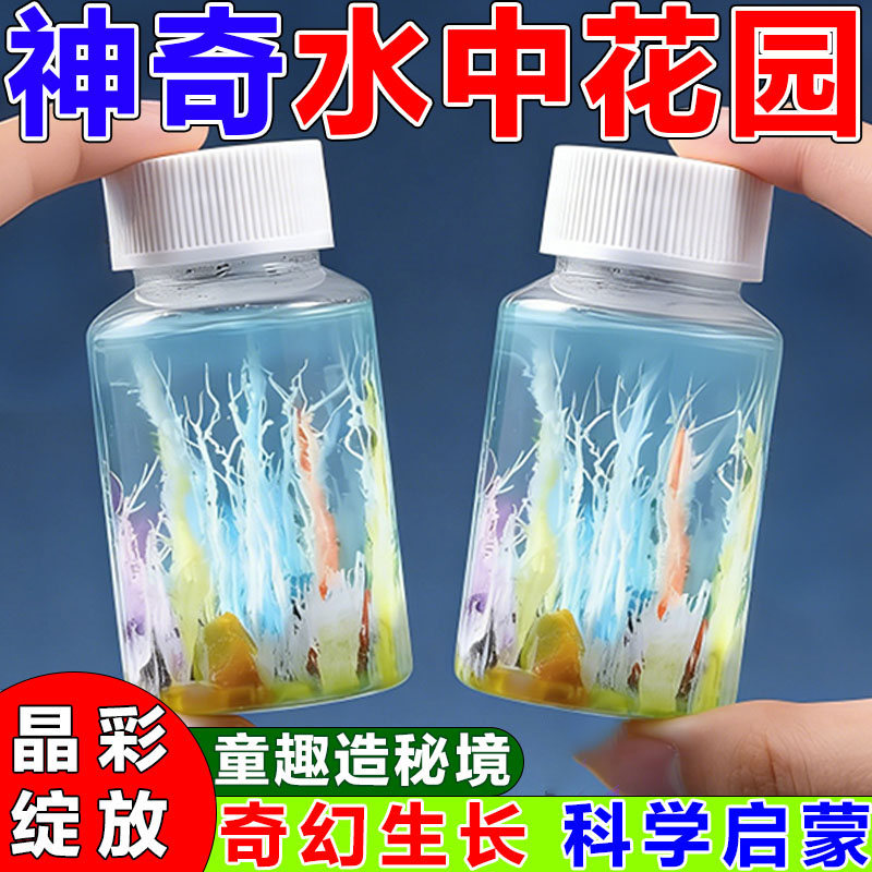 水中花园儿童科学实验生长石玩具