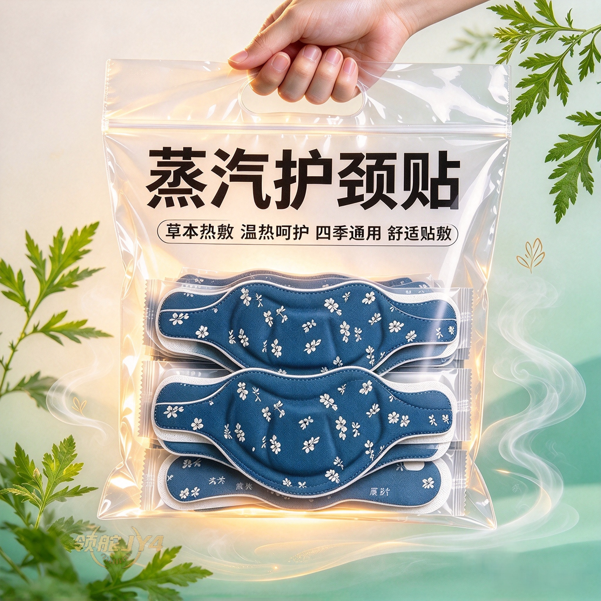艾草生姜蒸汽发热护颈贴