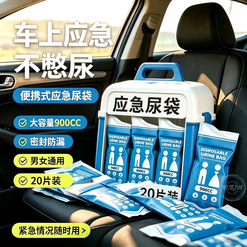高速应急便携密封防漏尿袋