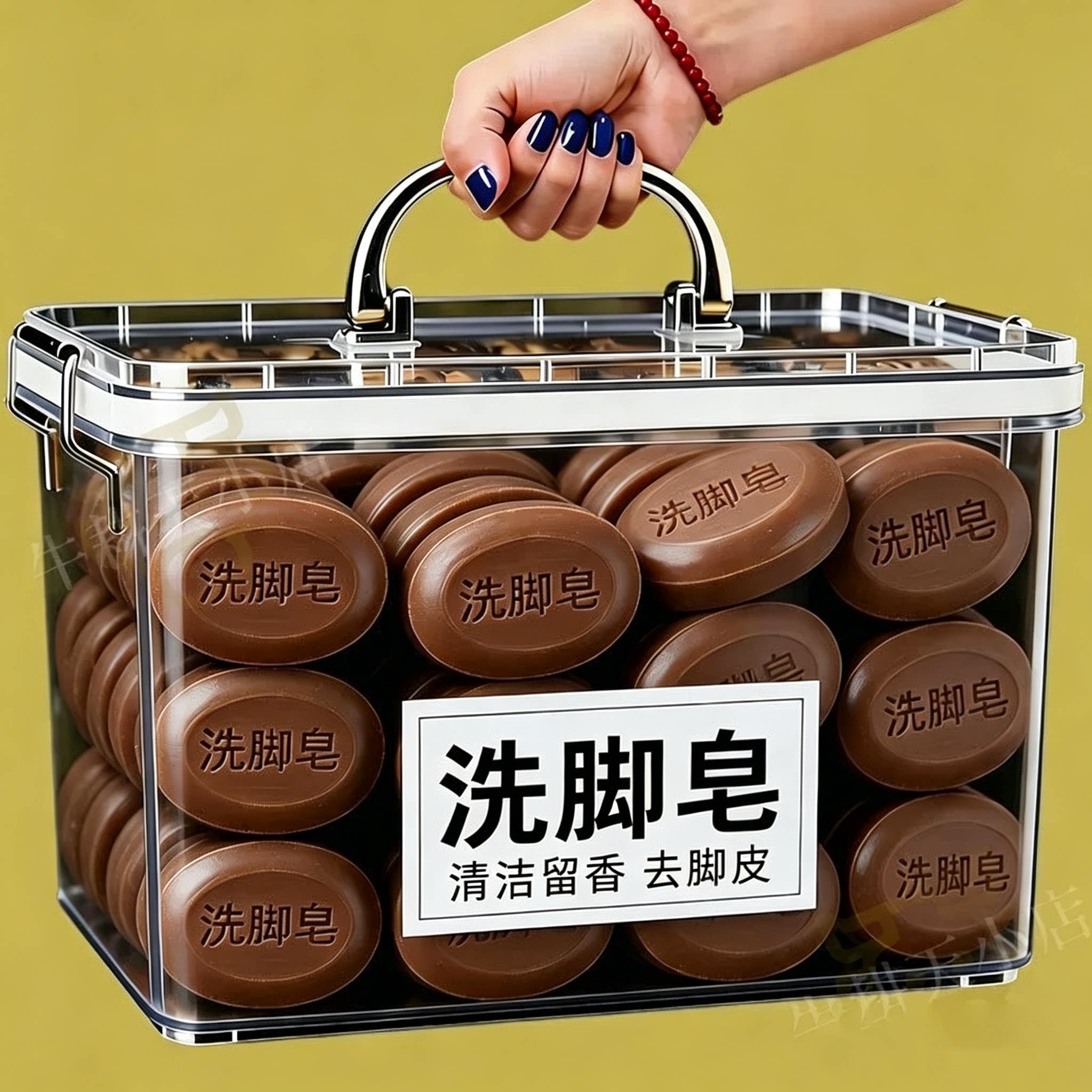 中草本洗脚皂除臭去死皮留香