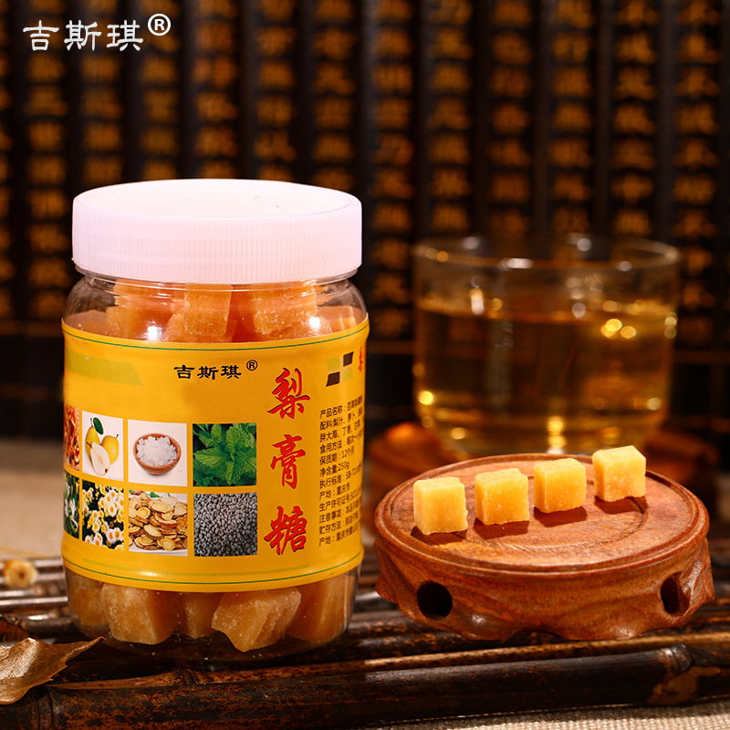 吉斯琪梨膏糖瓶装清凉薄荷味250g