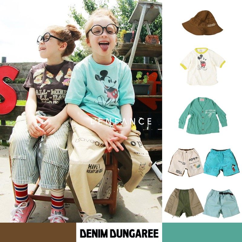 Denimdungaree小矮人T恤短裤图片