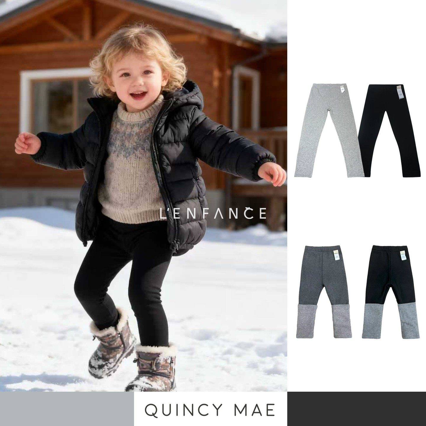 85折■LENFANCE现货Quincy Mae25AW女童秋冬保暖加绒打底裤外出裤,童装/婴儿装/亲子装,裤子,淘宝优惠券,粉丝福利购,淘宝优惠卷