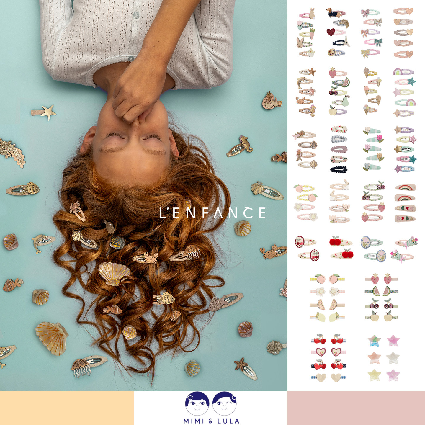 88折■LENFANCE现货Mimi lula 26SS女童小众甜美可爱发夹抓夹发饰,童装/婴儿装/亲子装,发饰,淘宝优惠券,粉丝福利购,淘宝优惠卷