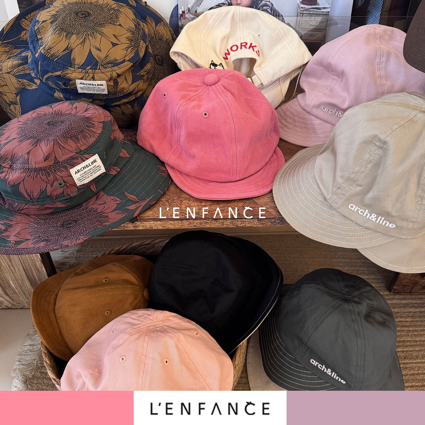 8折■LENFANCE现货日系品牌Fith｜NEEDLE WORKS｜Arch&Line夏季帽