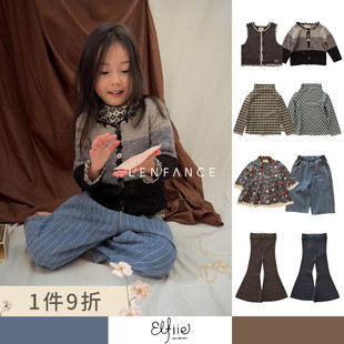 喇叭裤 ■LENFANCE现货 连衣裙阔腿裤 25AW儿童上衣马甲开衫 Elfiie