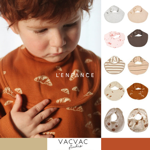 VACVAC亲肤柔软可爱口水巾围兜