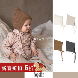 6折■LENFANCE 现货 Popelin 25AW 宝宝秋冬保暖羊毛针织帽