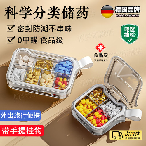 【爆款推荐】德国便携分装小药盒