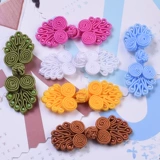 Китайская новогодняя пряжка в стиле ретро мужчин и женщин -знаменитостей в стиле декоративная одежда.