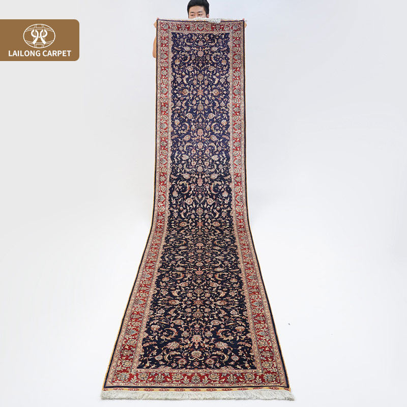 真丝地毯76x366cm无胶无醛没有味道手工地毯蚕丝地毯