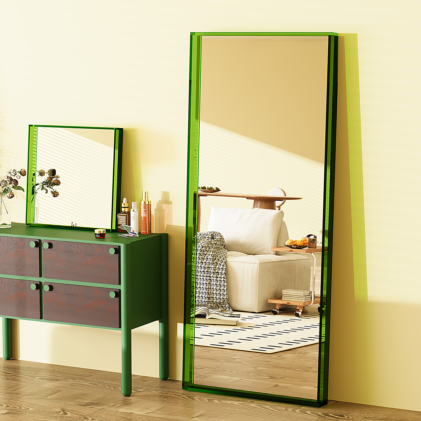 网红ins风全身镜亚克力穿衣镜