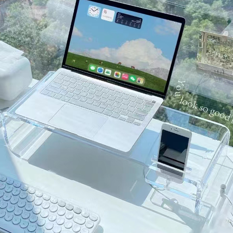 透明亚克力分层置物架免打孔隔板