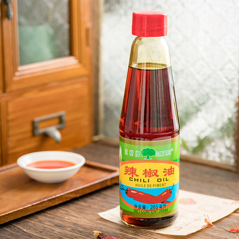 巨树牌辣椒油265ml瓶装家用调和油炒菜凉拌菜红油火锅点蘸辣味