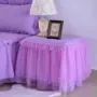 Tất cả bao gồm ren đầu giường bao gồm công chúa Hàn Quốc gió quilted dày lên phòng ngủ nhỏ khăn trải bàn nhỏ che bụi bảo vệ - Bảo vệ bụi áo trùm máy giặt cửa trước