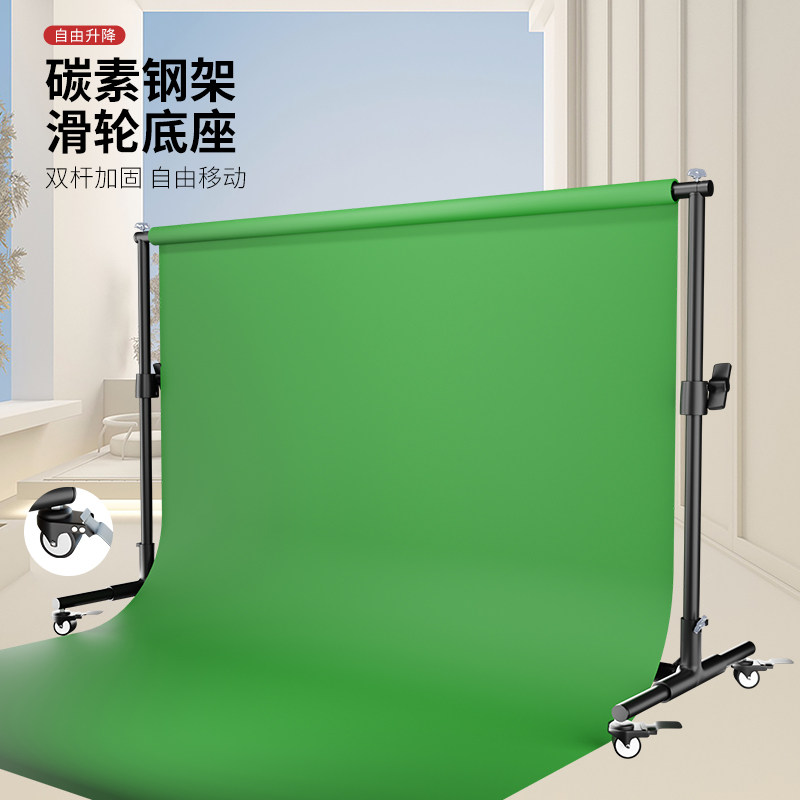 升辉绿幕抠像布直播间绿色背景布图片
