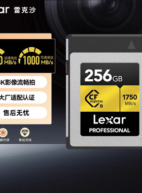 雷克沙CFe Type-B 128 256 512G微单单反相机存储卡佳能r5尼康Z6