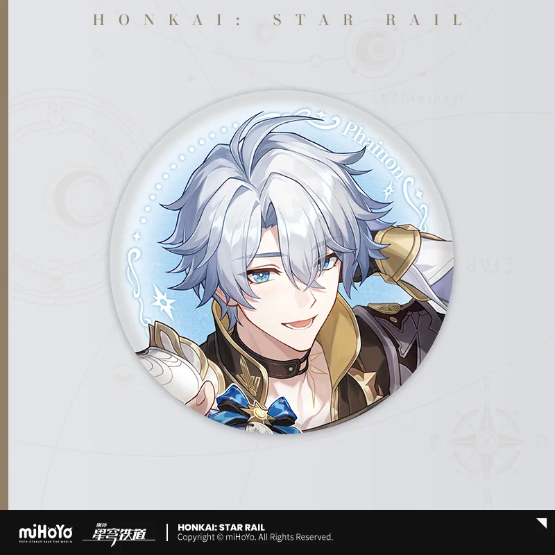 thumbnail for Genuine Bai'e peripheral official valley collection Collapsed Star Dome Railway official valley badge stand colored paper pendant collection card