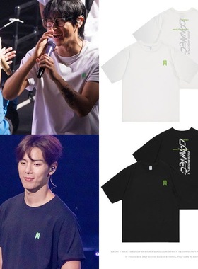 MONSTA演唱会ConnectX日本站周边同款短袖T恤纯棉上衣亨源shownu